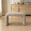 Uttermost Leora Upholstered Modern Small Bench in Brown