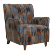 Uttermost Lainey Upholstered Ikat Armchair in Multi-Color
