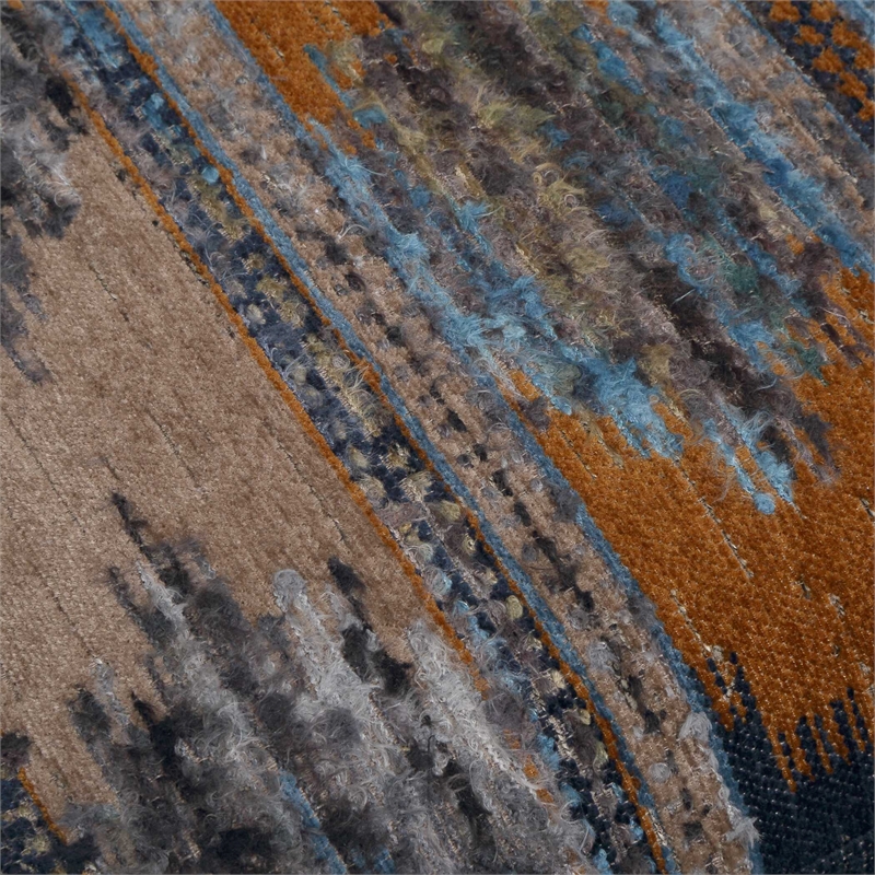 Uttermost Lainey Upholstered Ikat Armchair in Multi-Color