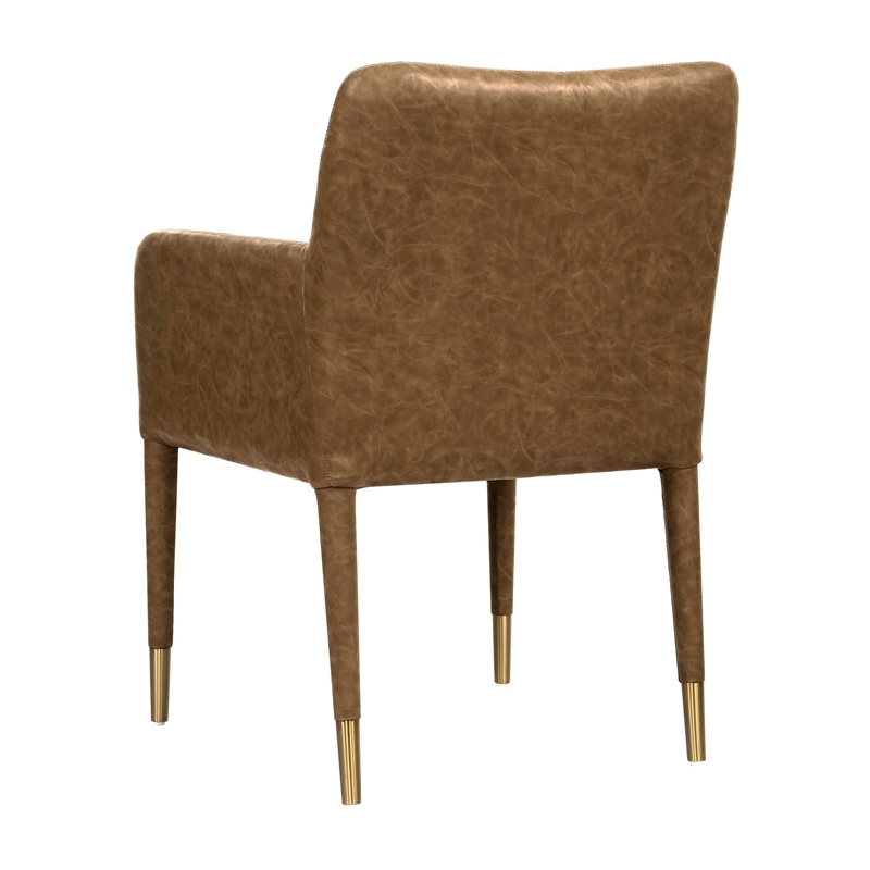 Uttermost Conifer Dining Armchair in Camel