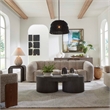 Uttermost Modella Upholstered Chenille Sofa in Brown