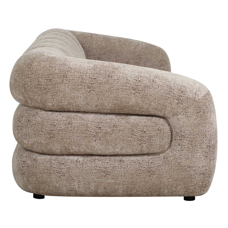 Uttermost Modella Upholstered Chenille Sofa in Brown