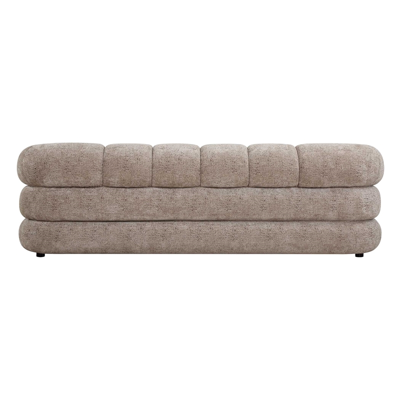Uttermost Modella Upholstered Chenille Sofa in Brown