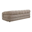 Uttermost Modella Upholstered Chenille Sofa in Brown