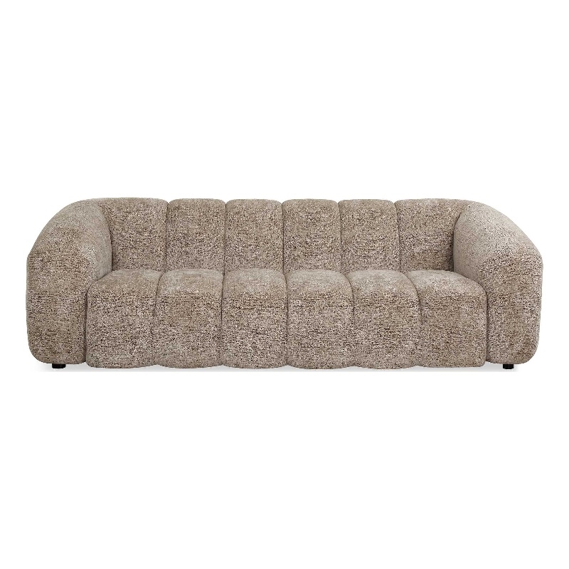 Uttermost Modella Upholstered Chenille Sofa in Brown