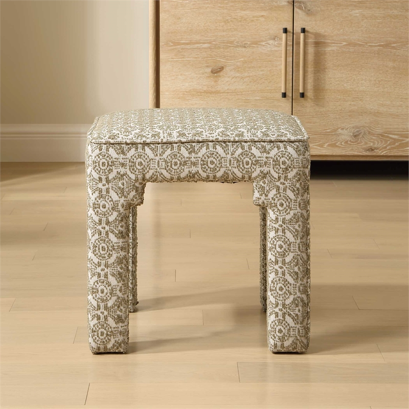 Uttermost Satoria Upholstered Small Bench in Green