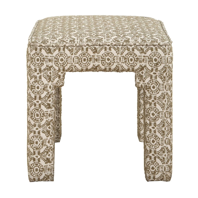 Uttermost Satoria Upholstered Small Bench in Green