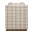 Uttermost Basie Casual Linen Swivel Chair in White
