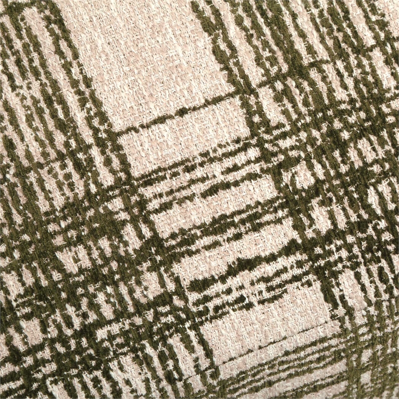 Uttermost Joie Ireland Plaid Ottoman in Green