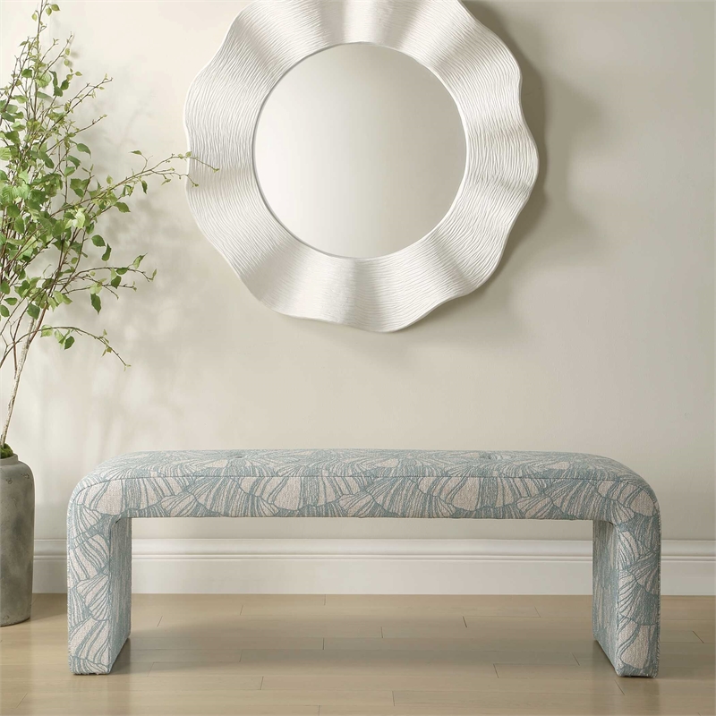 Uttermost Amie Spa Bench in Blue