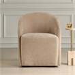 Uttermost Harbor Crosshatched Polyester Velvet Dining Chair in Flax