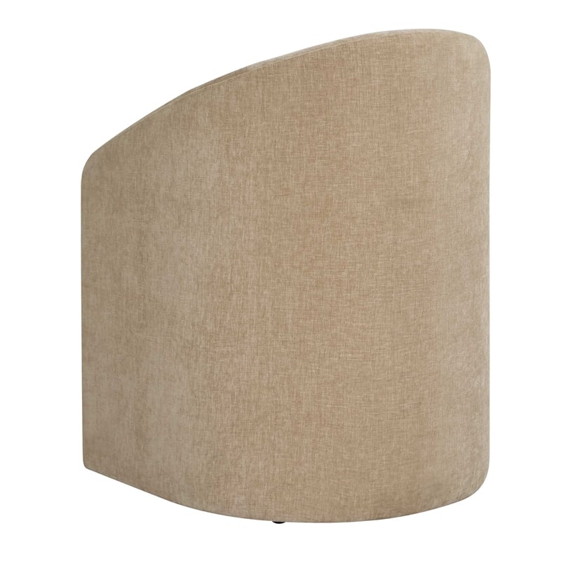 Uttermost Harbor Crosshatched Polyester Velvet Dining Chair in Flax