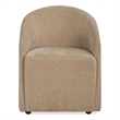 Uttermost Harbor Crosshatched Polyester Velvet Dining Chair in Flax