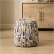 Uttermost Arem Upholstered Ottoman in Multi-Color