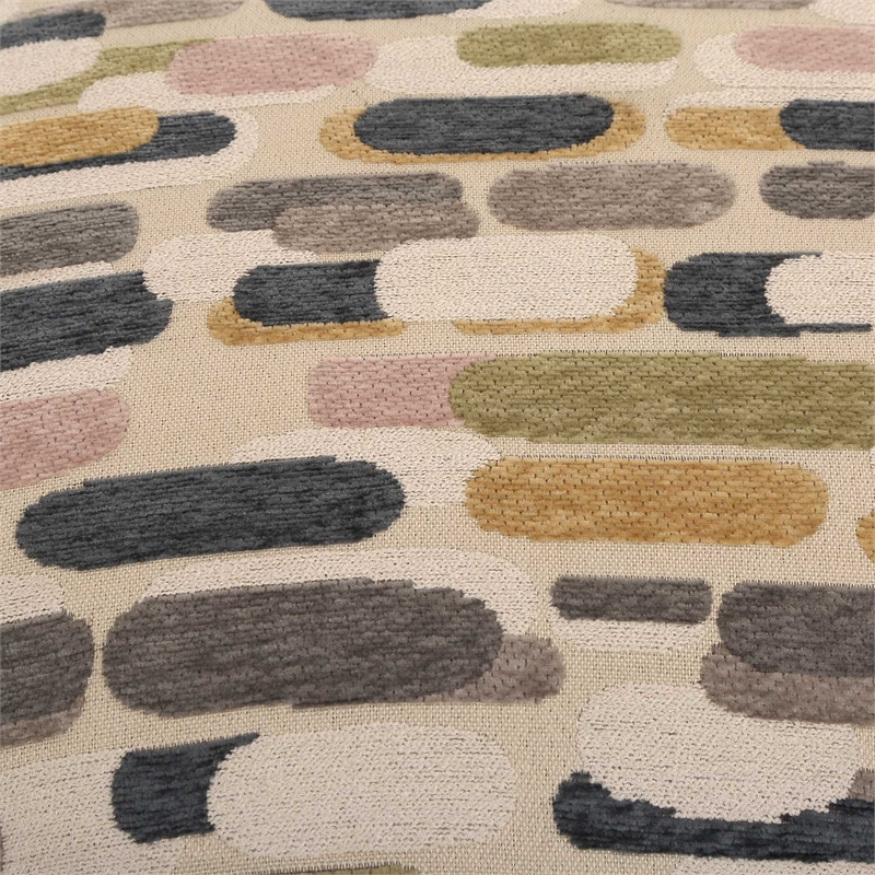 Uttermost Arem Upholstered Ottoman in Multi-Color