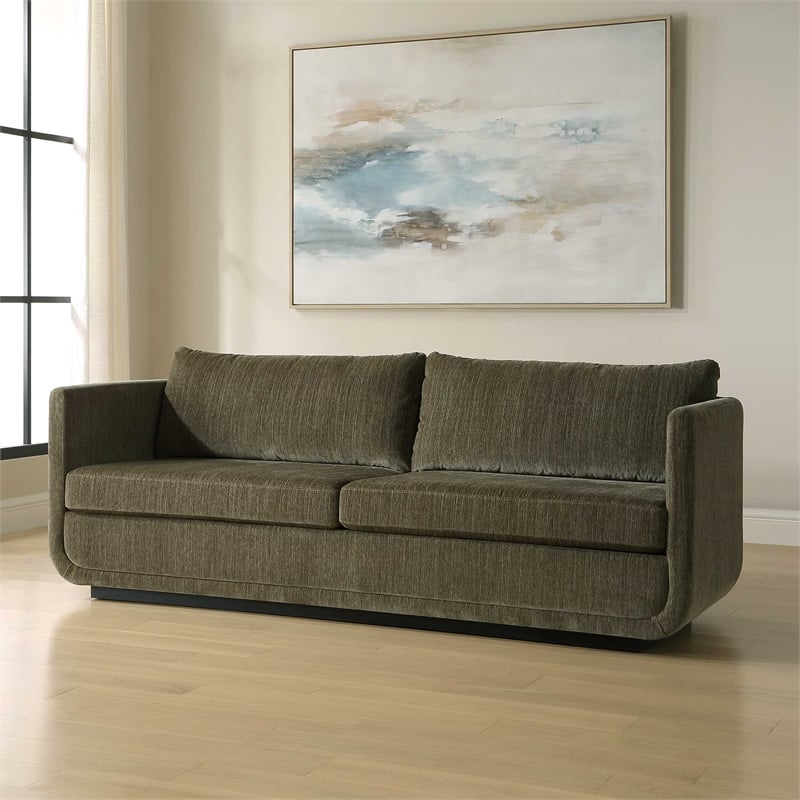 Uttermost Abound Sofa in Herb Green