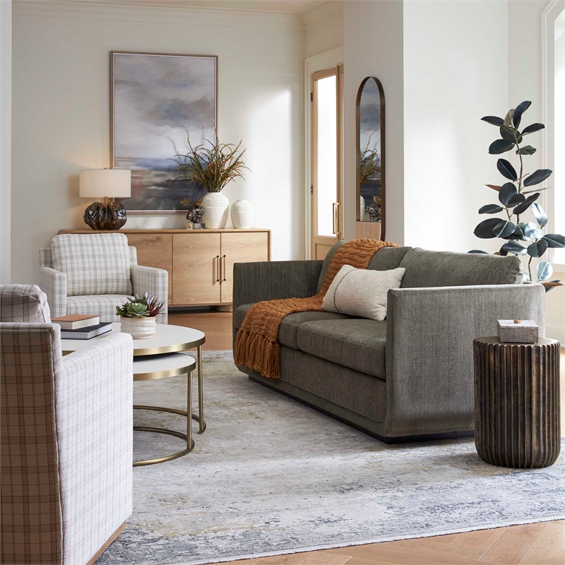 Uttermost Abound Sofa in Herb Green