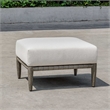 Uttermost Borneo Cushion Outdoor Ottoman in White