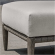 Uttermost Borneo Cushion Outdoor Ottoman in White