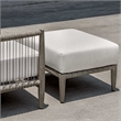 Uttermost Borneo Cushion Outdoor Ottoman in White
