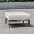 Uttermost Borneo Cushion Outdoor Ottoman in White