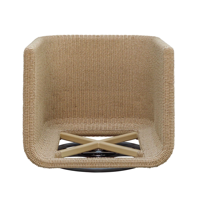 Uttermost Santorini Outdoor Swivel Lounge Chair in Brown