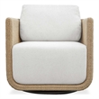 Uttermost Santorini Outdoor Swivel Lounge Chair in Brown