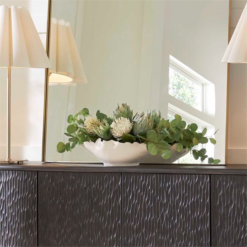 Uttermost Protea Blooms Centerpiece with White Bowl
