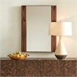 Uttermost Macario Mid-Century Wood Mirror in Woodtone