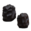 Uttermost Ember Root Teak Sculpture in Black (Set of 2)