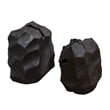 Uttermost Ember Root Teak Sculpture in Black (Set of 2)