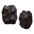 Uttermost Ember Root Teak Sculpture in Black (Set of 2)