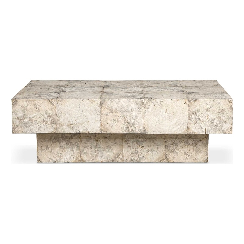 Uttermost Kotoa Coffee Table in Bleached White
