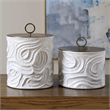 Uttermost Ivory Tide Canisters (Set of 2) in White