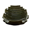 Uttermost Harbor Ridge Bowl in Olive Green