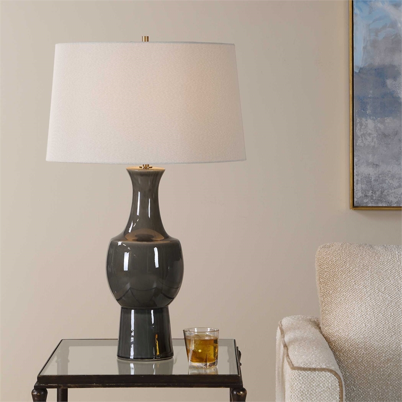 Uttermost Tennille Table Lamp in Gray