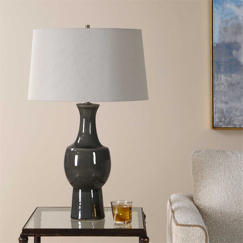 Uttermost Tennille Table Lamp in Gray