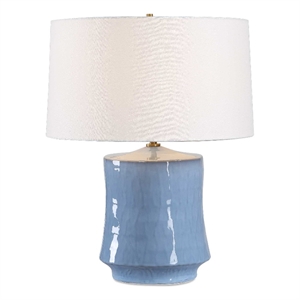 Uttermost Kamara Table Lamp in Powder Blue