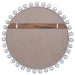 Uttermost Cyra Wood Round Mirror in Aged Ivory