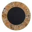 Uttermost Hiram Round Wood Mirror in Woodtone