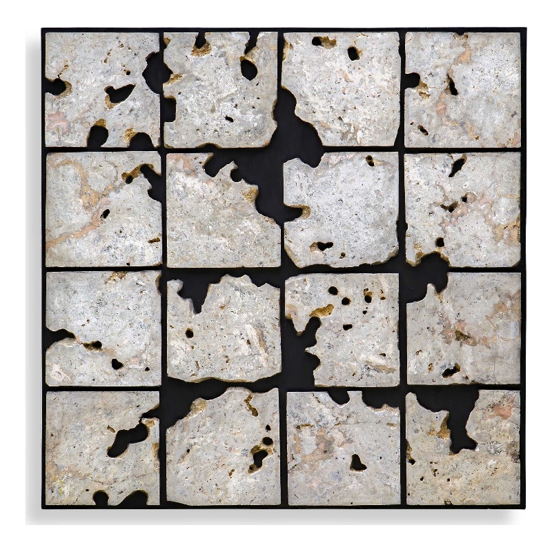 Uttermost Uvalda Stone Wall Decor in Black