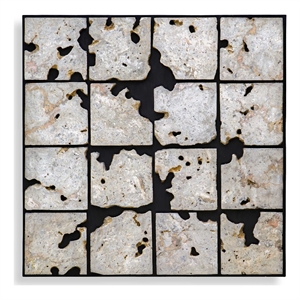 Uttermost Uvalda Stone Wall Decor in Black