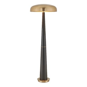 Uttermost Davis Floor Lamp in Black/Brass and Gold