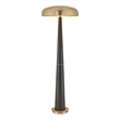 Uttermost Davis Floor Lamp in Black/Brass and Gold