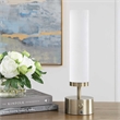 Uttermost Auden Rechargeable LED Accent Lamp in Brass and Gold