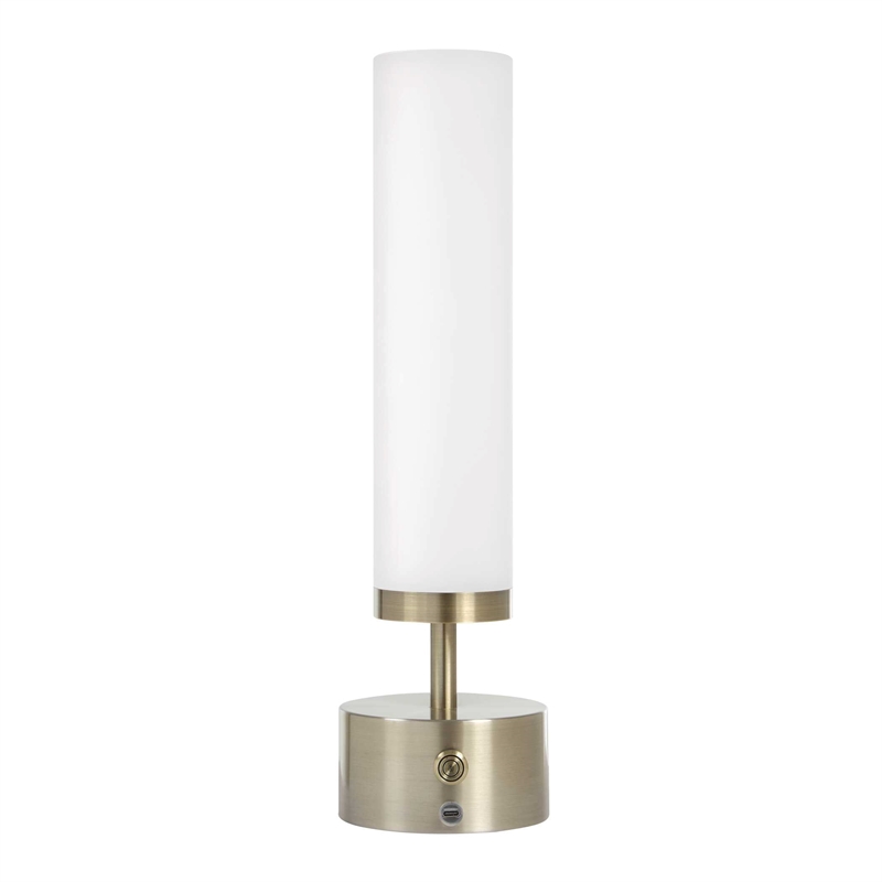 Uttermost Auden Rechargeable LED Accent Lamp in Brass and Gold
