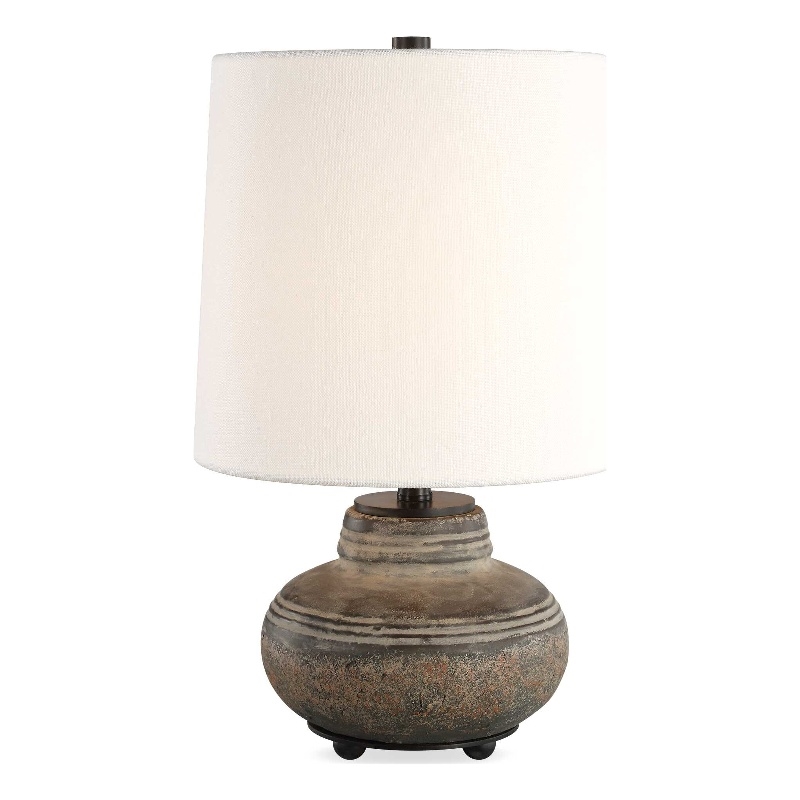 Uttermost Wester Ceramic Table Lamp in Brown and Gray