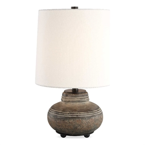 Uttermost Wester Ceramic Table Lamp in Brown and Gray