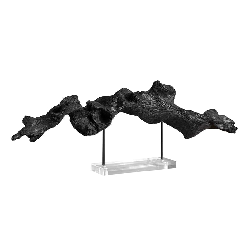 Uttermost Charred Timber Sculpture in Black