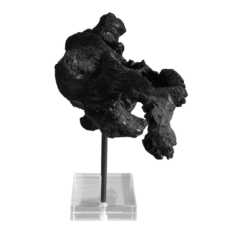 Uttermost Charred Timber Sculpture in Black